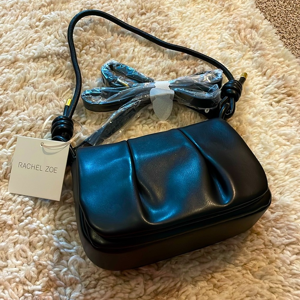 Rachel Zoe, black leather purse